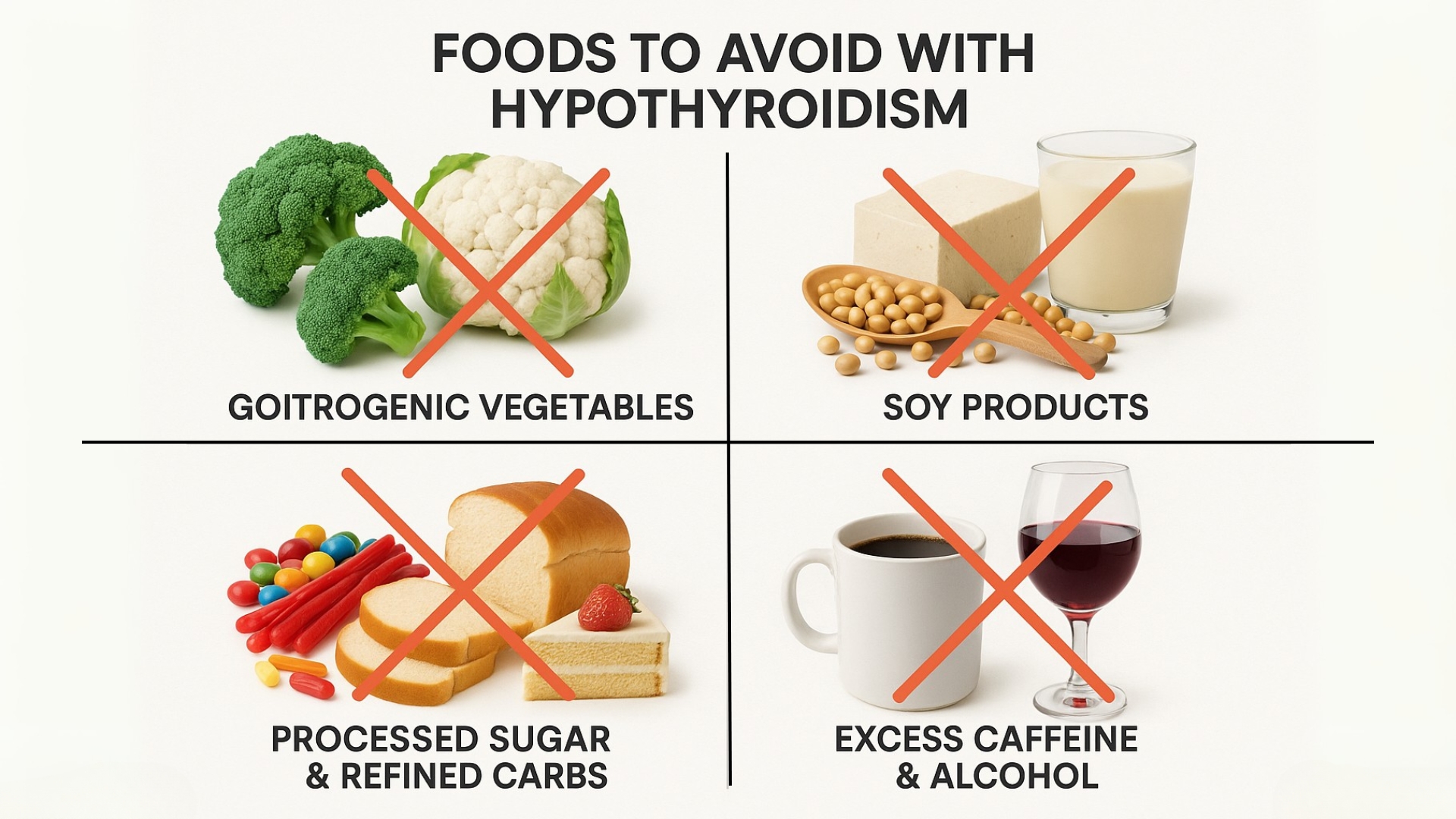 foods to avoid with hypothyroidism