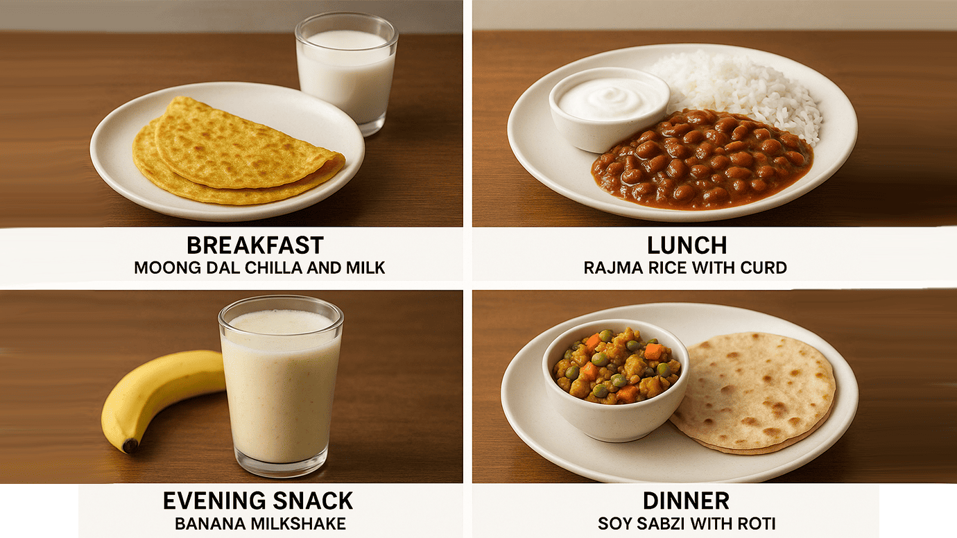 7-Day Sample Protein Rich Veg Diet Plan for Kids