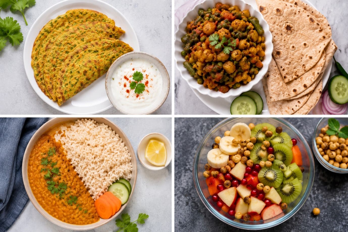 Sample Vegetarian Indian Meal Plan for PCOD